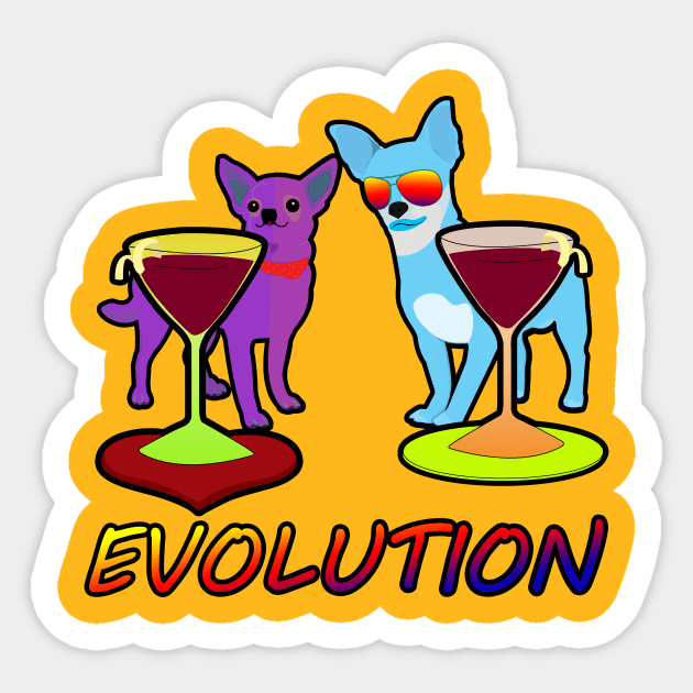 Evolution Sticker by momomoma